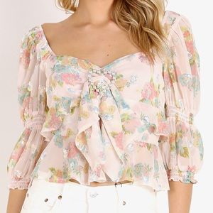 For Love & Lemons Paradis Blouse